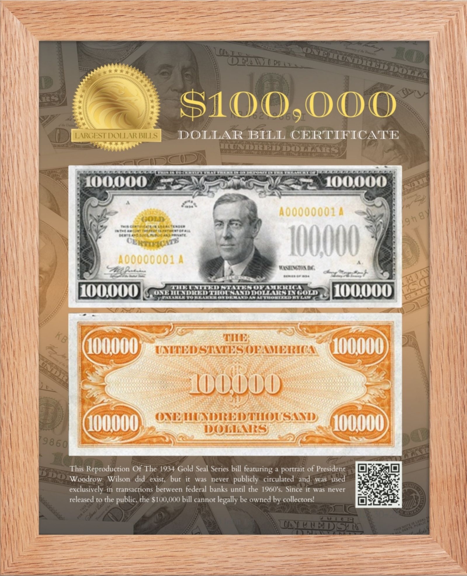 Largest Dollar Bills